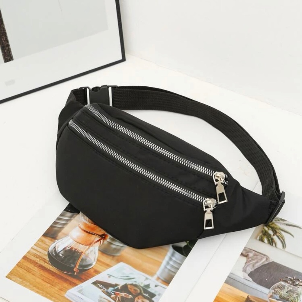 NEW front zipper fanny pack